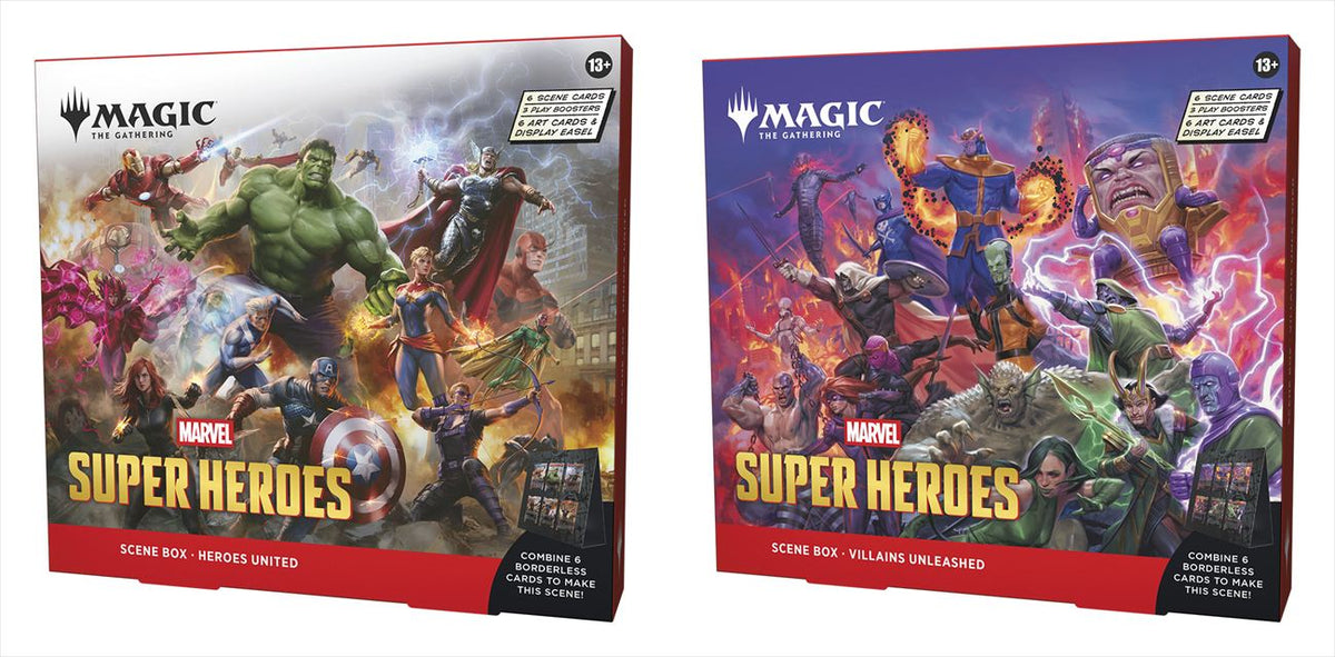 (英)『マジック：ザ・ギャザリング | マーベル スーパー・ヒーローズ』 シーン・ボックス 2種セット  / Magic: The Gathering | Marvel Super Heroes Scene Boxes Set 【BOX】 ※発送方法は「ゆうパック」を選択してください。