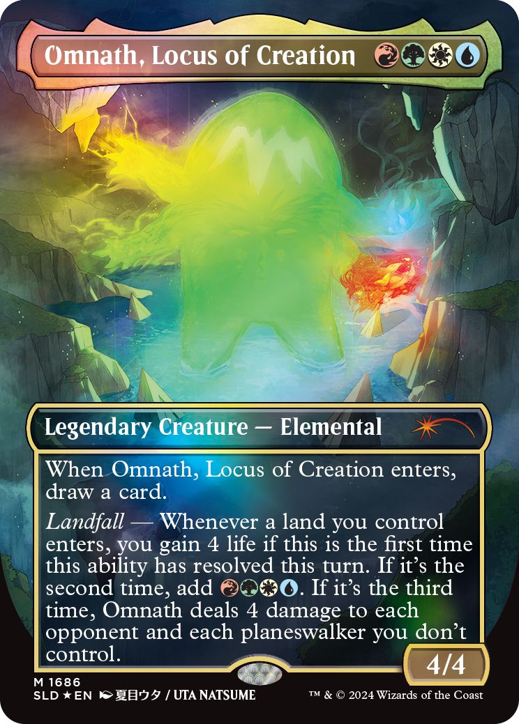 (英)【Foil】創造の座、オムナス / Omnath, Locus of Creation【SLD】Li'l Legends No.1686