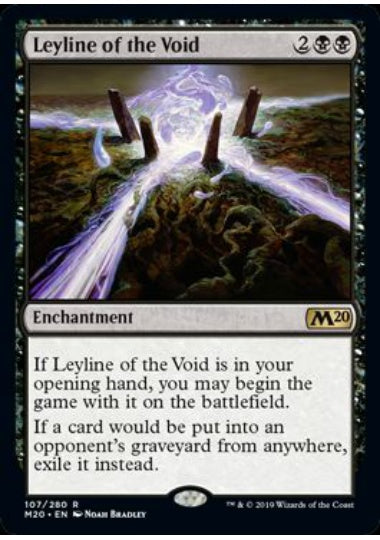 (英)【Foil】虚空の力線 / Leyline of the Void【M20】 No.107