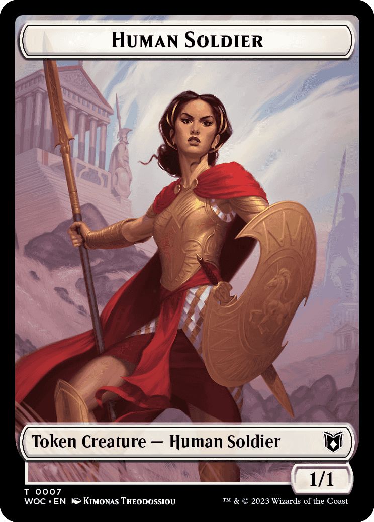 (英)人間・兵士トークン / Human Soldier Token No.007 - 海賊トークン / Pirate Token【WOC-TOKEN】 No.012