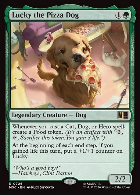 (英)【Foil】ピザ犬ラッキー / Lucky the Pizza Dog【MSC】 No.726