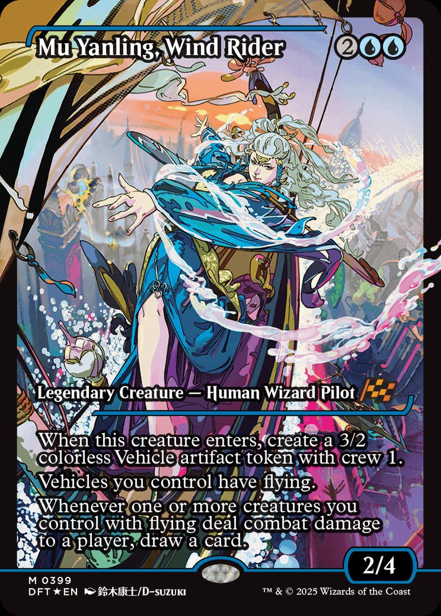 (英)【Foil】風乗り、ムー・ヤンリン / Mu Yanling, Wind Rider ★ショーケース枠★(ジャパン・ショーケース) 【DFT】 No.399