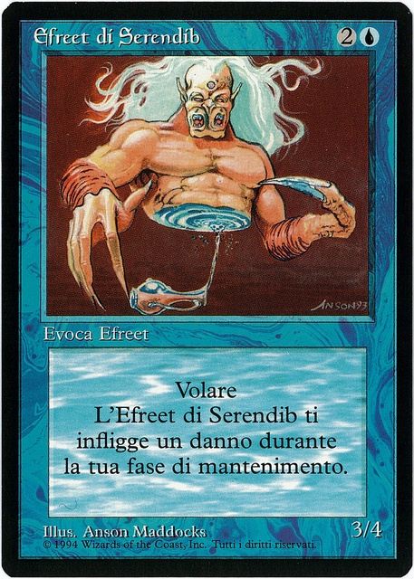 (イタリア語)Efreet di Serendib / Serendib Efreet【3ED】 黒枠 No.079