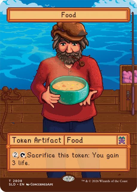 (英)食物トークン / Food Token ★ボーダーレス★ 【SLD】 Secret Lair x Stardew Valley: Welcome to Stardew Valley No.2808