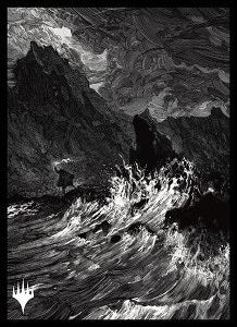 【サプライ】 エンスカイ プレイヤーズカードスリーブ イニストラード：真夜中の狩り「永遠の夜」版《島》(Ａ) (80枚入り) ※5個以上購入の場合、発送方法は「ゆうパック」を選択してください。