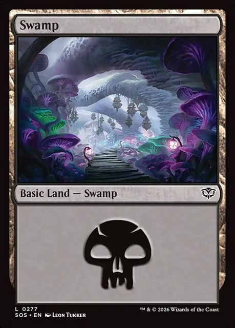(英)【Foil】沼 / Swamp【SOS】 No.277
