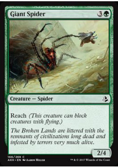 (英)大蜘蛛 / Giant Spider【AKH】 No.166