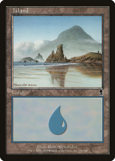 (英)【Foil】島 / Island【ODY】 No.338