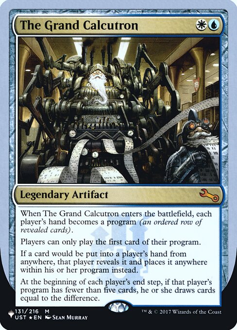 (英)【Foil】The Grand Calcutron【UNF-LST】 No.047