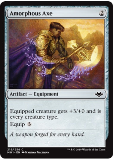 (英)【Foil】不定形の斧 / Amorphous Axe【MH1】 No.219