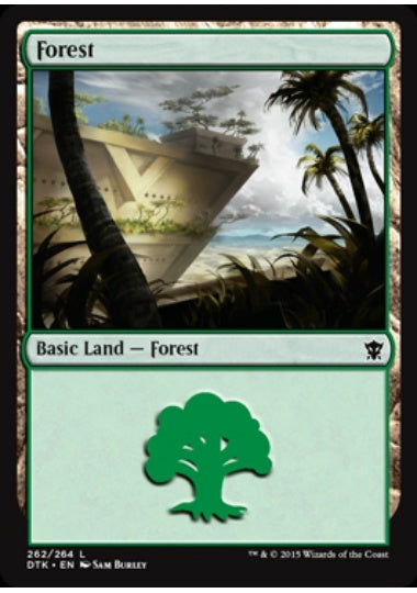 (英)【Foil】森 / Forest【DTK】 No.262