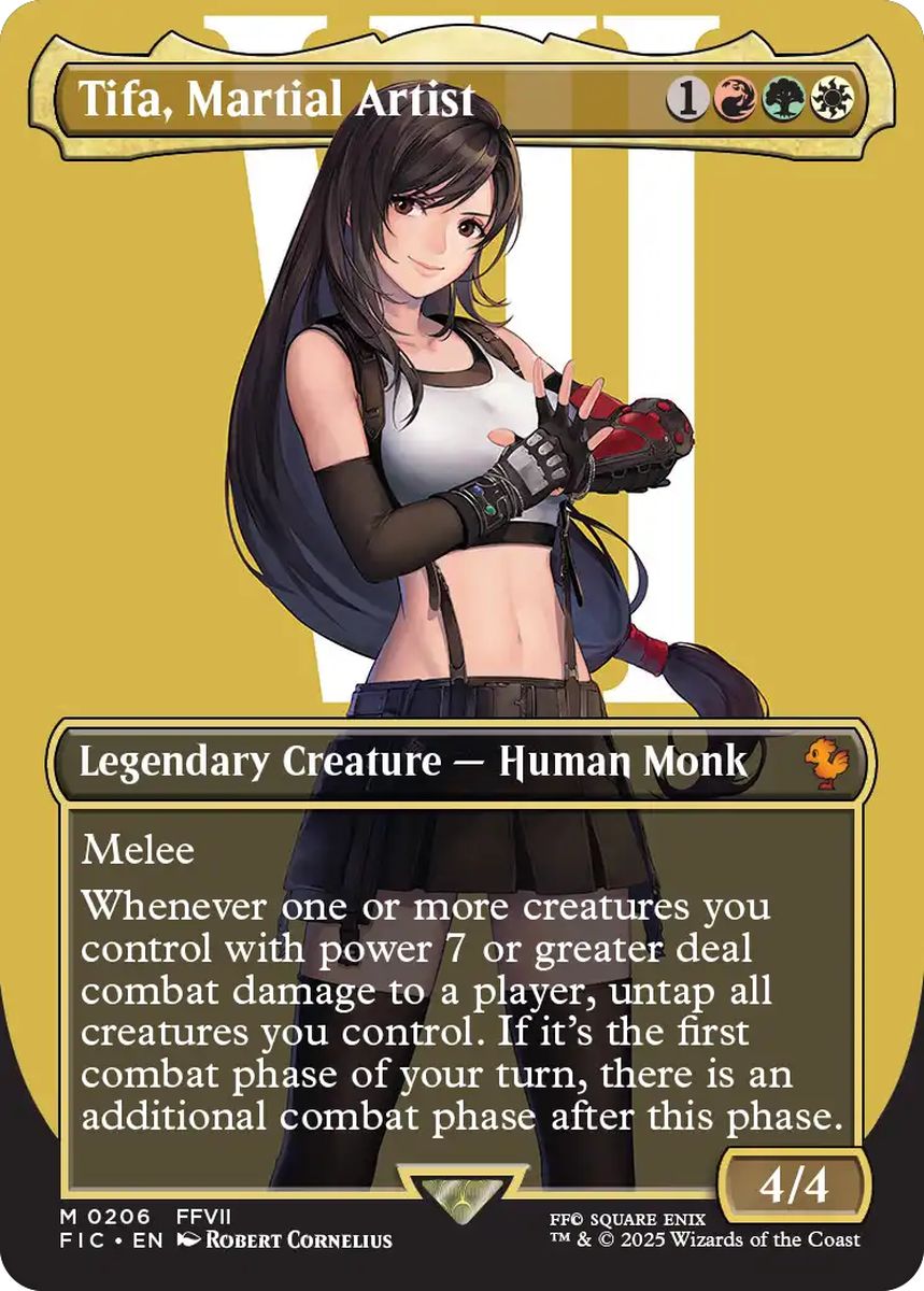 (英)【Foil】格闘家、ティファ / Tifa, Martial Artist ★ボーダーレス★(キャラクター) 【FIC】 No.206