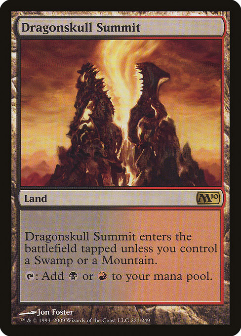(英)【Foil】竜髑髏の山頂 / Dragonskull Summit【M10】 No.223