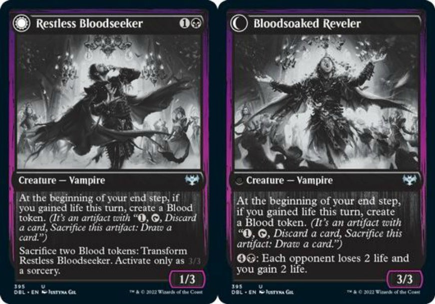 (英)眠れぬ求血者 / Restless Bloodseeker - 血に染まりし歓楽者 / Bloodsoaked Reveler【DBL】 No.395