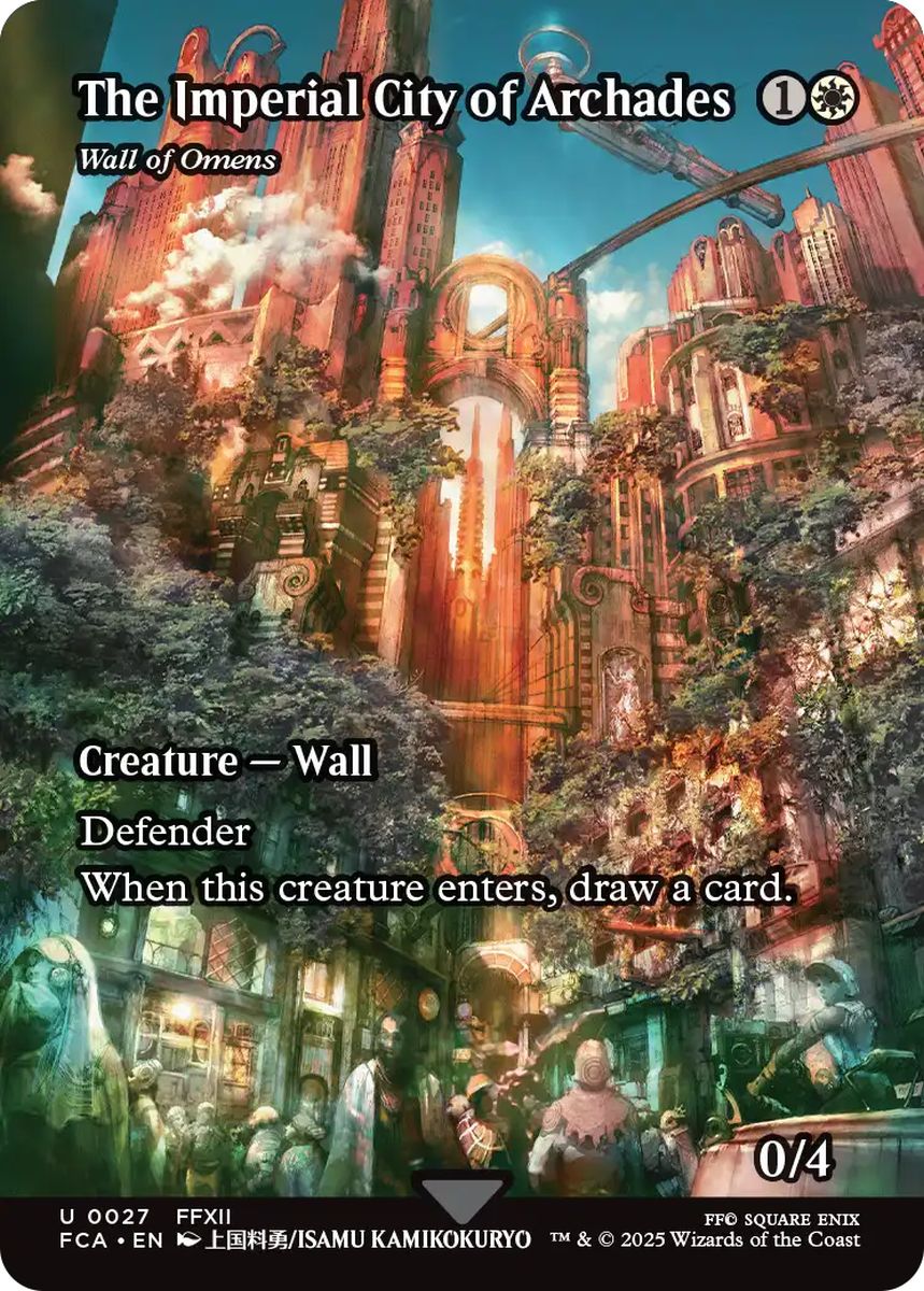(英)帝都アルケイディス / The Imperial City of Archades[前兆の壁 / Wall of Omens] ★ショーケース枠★(FINAL FANTASY・継承史カード) 【FCA】 No.027