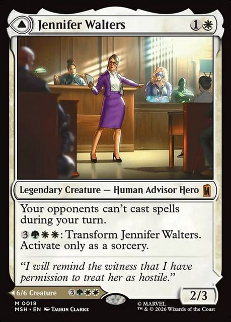 (英)【Foil】ジェニファー・ウォルターズ - センセーショナル・シーハルク / Jennifer Walters - The Sensational She-Hulk【MSH】 No.018
