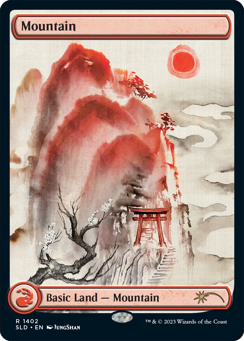 (英)【Foil】山 / Mountain【SLD】Meditations on Nature No.1402