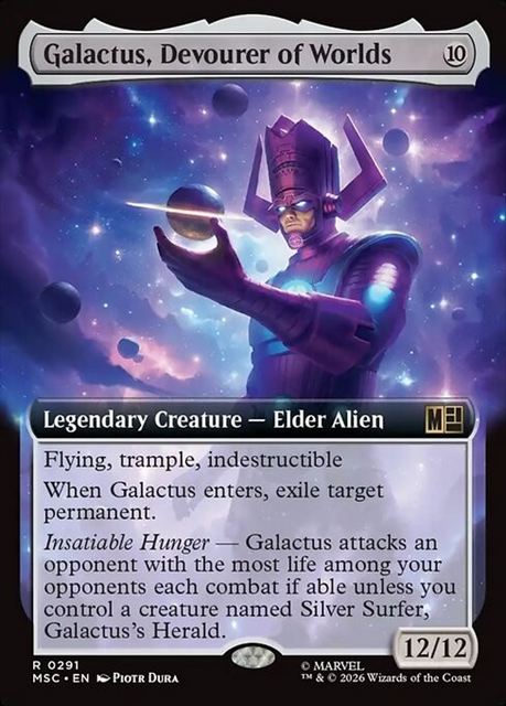 (英)世界を喰らうもの、ギャラクタス / Galactus, Devourer of Worlds ★拡張枠★ 【MSC】 No.291