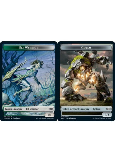 (英)【Foil】エルフ・戦士トークン / Elf Warrior TokenNo.021 - ゴーレムトークン / Golem Token【2XM-TOKEN】 No.023