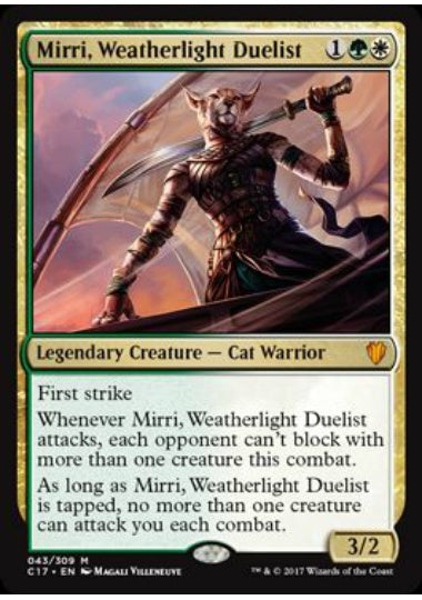 (英)【Foil】ウェザーライトの決闘者、ミリー / Mirri, Weatherlight Duelist【C17】 No.043
