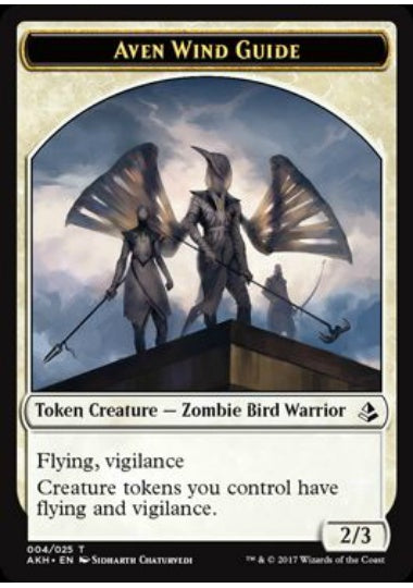 (英)風案内のエイヴントークン / Aven Wind Guide Token【AKH-TOKEN】 No.004