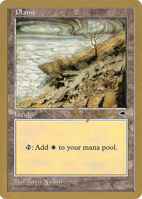 (英)平地 / Plains【WC98】 World Championship Decks 1998 Brian Hacker 金枠 No.092