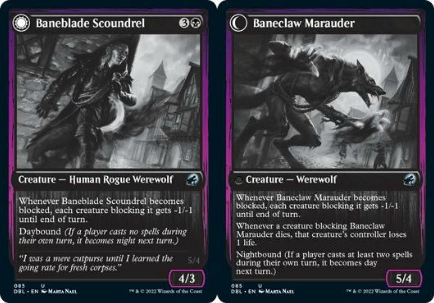 (英)破滅刃の悪漢 / Baneblade Scoundrel - 破滅爪の匪賊 / Baneclaw Marauder【DBL】 No.085