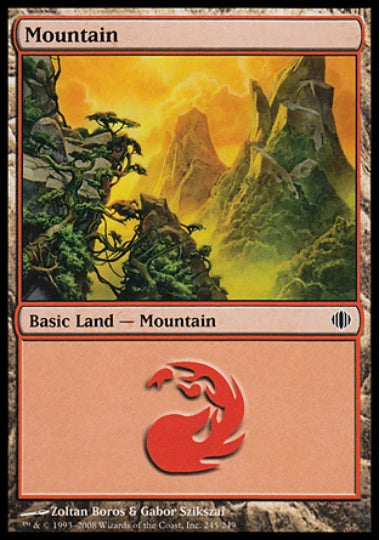 (英)【Foil】山 / Mountain【ALA】 No.245