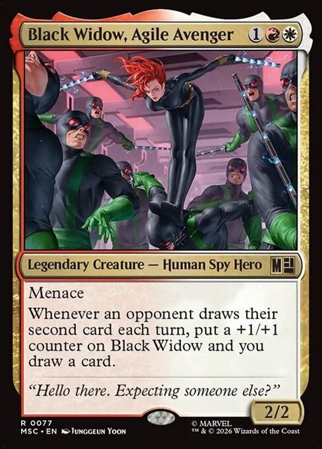 (英)敏捷なるアベンジャーズ、ブラック・ウィドウ / Black Widow, Agile Avenger【MSC】 No.077