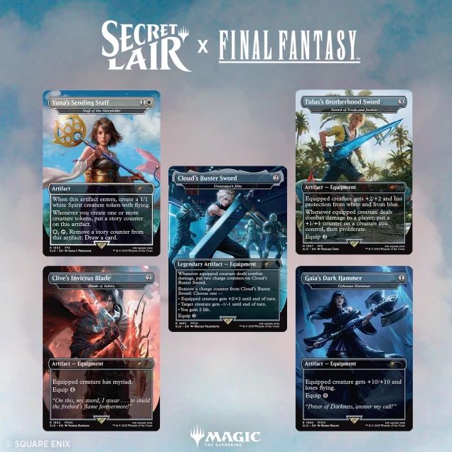 (英)Secret Lair x FINAL FANTASY: Weapons EN 【BOX】 ※発送方法は「ゆうパック」を選択してください。