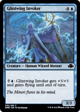 (英)【Foil】きらめく翼の発動者 / Glintwing Invoker【DMR】 No.052