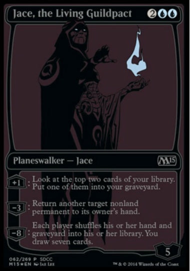 (英)【Foil】ギルドパクトの体現者、ジェイス / Jace, the Living Guildpact【PRM】SDCC2014プロモ No.013