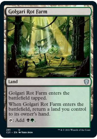 (英)ゴルガリの腐敗農場 / Golgari Rot Farm【C21】 No.291