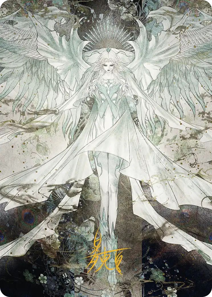 (日)マザークリスタル、ハイデリン / Hydaelyn, the Mothercrystal【FIN】 アート・カード 【箔押し】 No.034 ※トーナメントで使用することはできません。