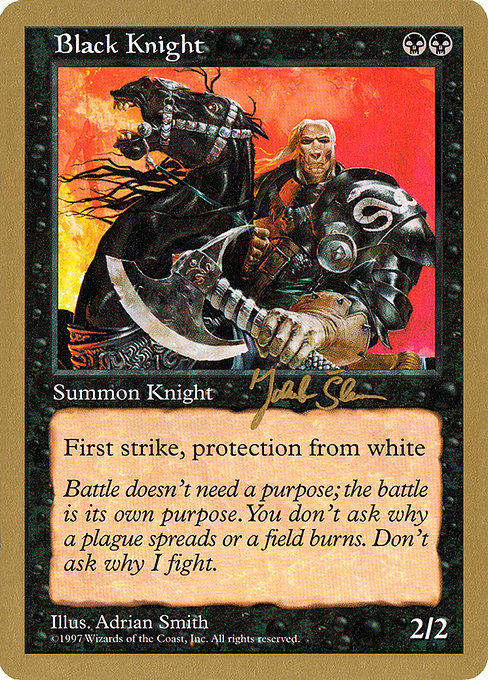 (英)黒騎士 / Black Knight【WC97】 World Championship Decks 1997 Jakub Slemr 金枠 No.026