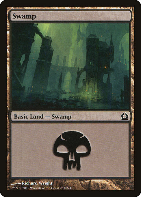 (英)【Foil】沼 / Swamp【RTR】 No.263