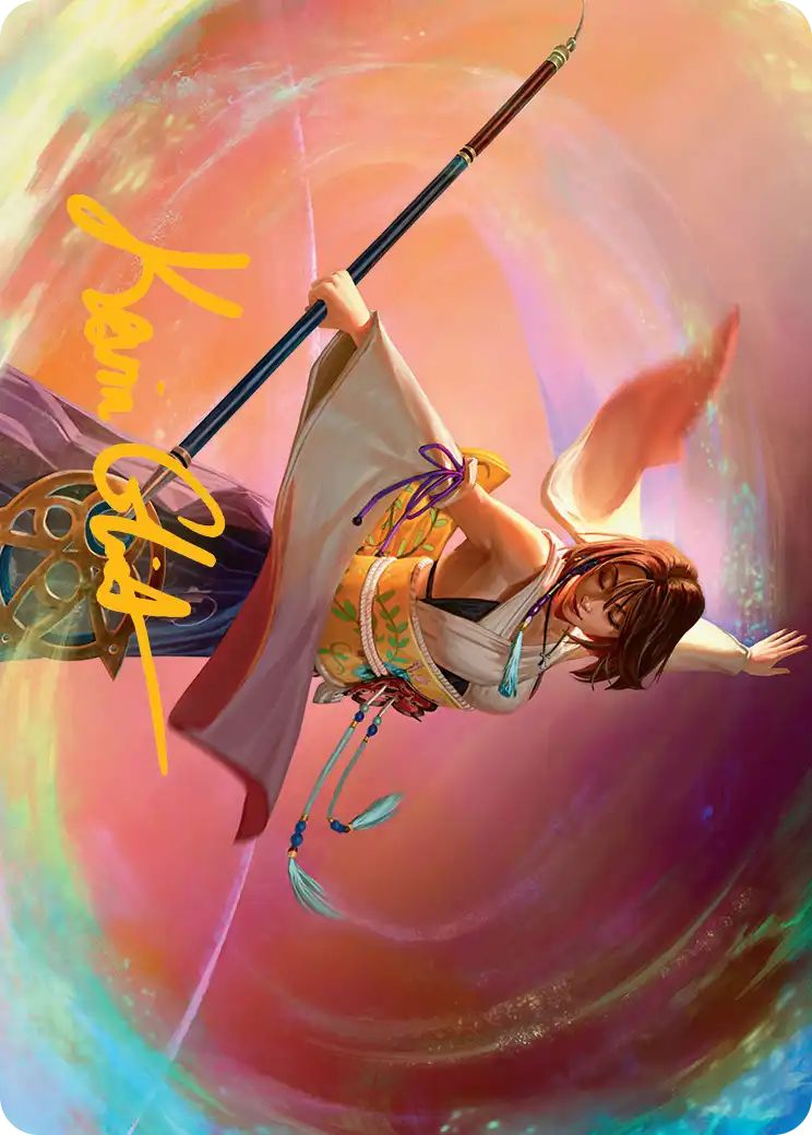 (英)大召喚士、ユウナ / Yuna, Grand Summoner【FIN】 アート・カード 【箔押し】 No.022 ※トーナメントで使用することはできません。