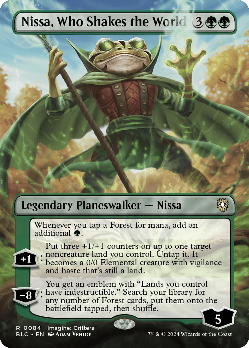 (英)世界を揺るがす者、ニッサ / Nissa, Who Shakes the World ★ボーダーレス★(イマジン：勇敢なる生き物たち) 【BLC】 No.084