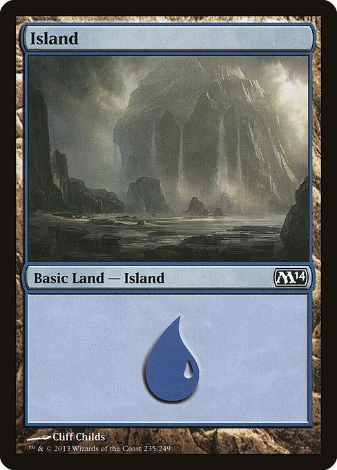 (英)【Foil】島 / Island【M14】 No.235