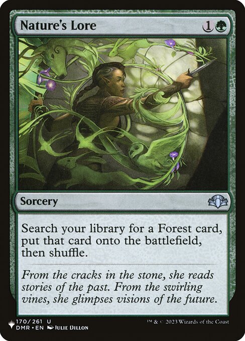 (英)自然の知識 / Nature's Lore【SLD-C24】 Secret Lair Commander Deck: Raining Cats and Dogs No.032