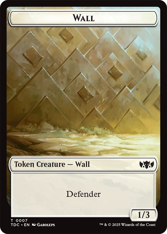 (英)壁トークン / Wall Token No.007 - 蜘蛛トークン / Spider Token【TDC-TOKEN】 No.025