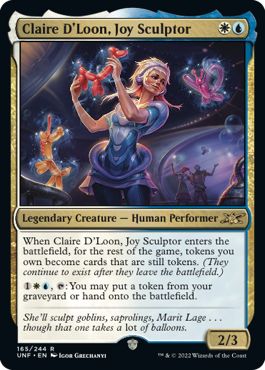 (英)【Foil】Claire D'Loon, Joy Sculptor【UNF】 No.165