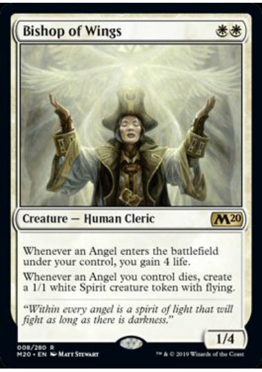 (英)【Foil】翼の司教 / Bishop of Wings【M20】 No.008