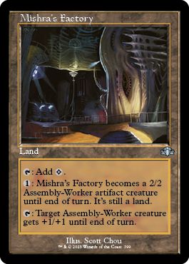 (英)ミシュラの工廠 / Mishra's Factory ★ショーケース枠★(旧枠加工カード) 【DMR】 No.399