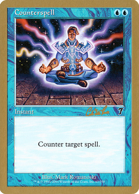 (英)対抗呪文 / Counterspell【WC02】 World Championship Decks 2002 Carlos Romao 金枠 No.012