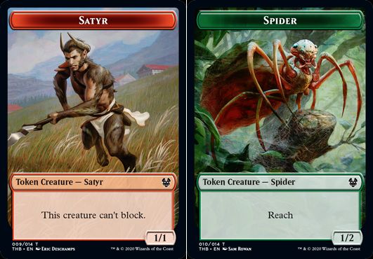 (英)【Foil】サテュロストークン / Satyr TokenNo.009 - 蜘蛛トークン / Spider Token【THB-TOKEN】 No.010