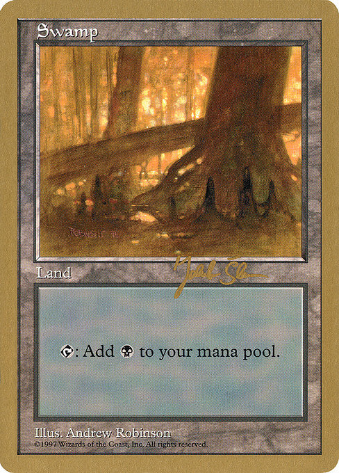 (英)沼 / Swamp【WC97】 World Championship Decks 1997 Jakub Slemr 金枠 No.106