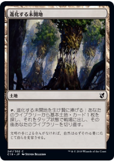 (日)進化する未開地 / Evolving Wilds【C19】 No.241