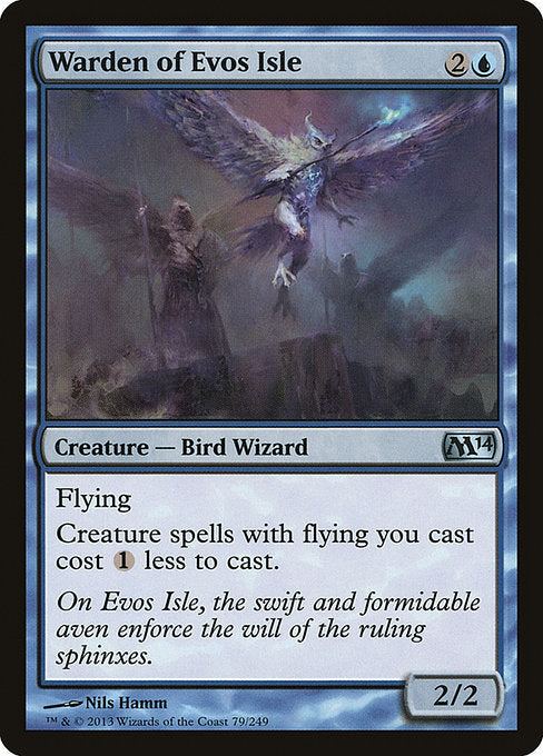 (英)【Foil】イーヴォ島の管理人 / Warden of Evos Isle【M14】 No.079