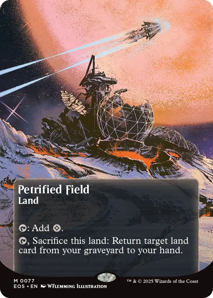 (英)【Foil】石化した原野 / Petrified Field ★ボーダーレス★(「星景ポスター」) 【EOS】 No.077
